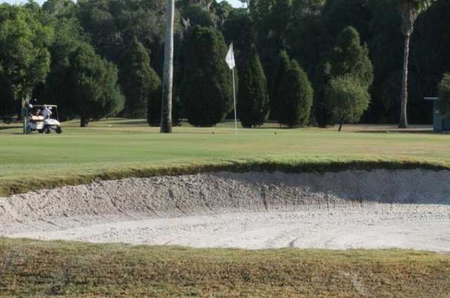 A view of the 1st green at Bartow Golf Course