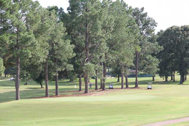 A view of a green at Prattville Country Club