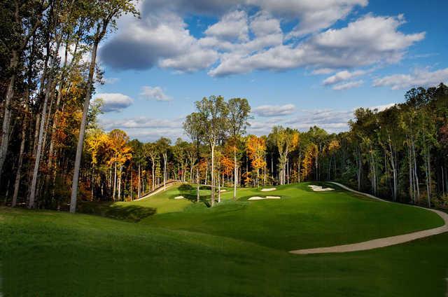 A view of a fairway at Potomac Shores Golf Course