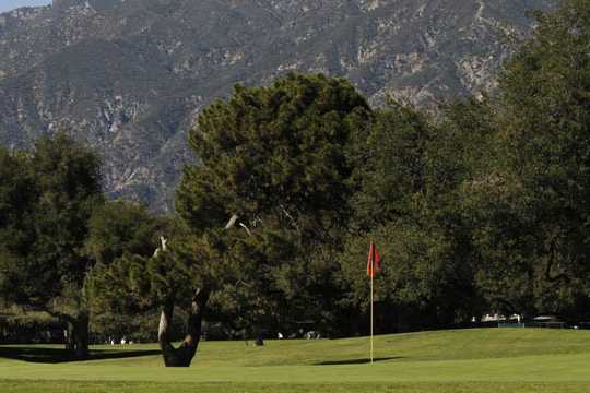 A view of a hole from Santa Anita Golf Course