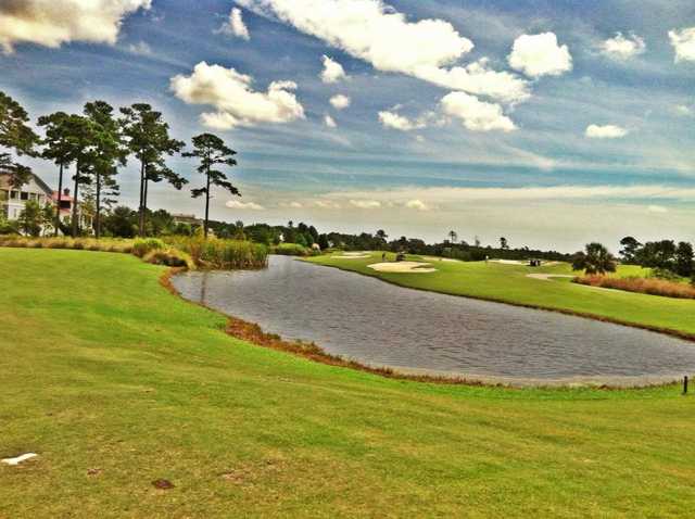 A view over the water from RiverTowne Country Club