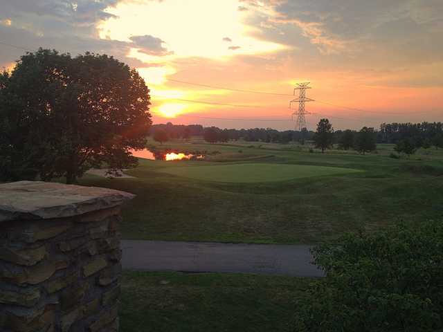 A sunset view from Royal American Links Golf Club.