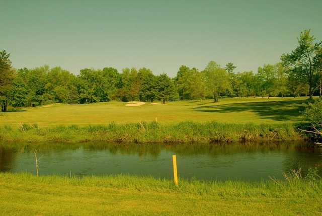 A view over the water from Hickory Ridge Golf Club