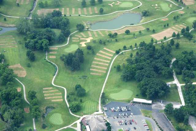 Aerial view from Scovill Golf Club
