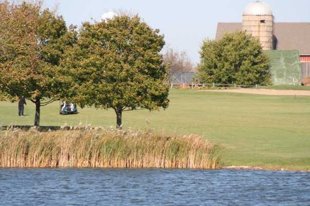 A view over the water from Redtail Golf Club