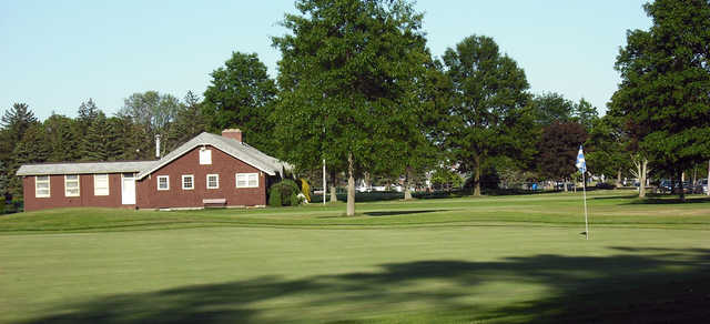 A view of a green at D. W. Field Golf Course