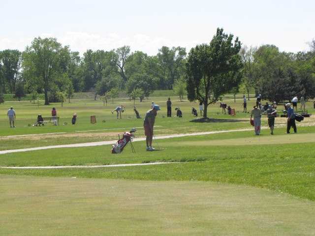 A view of the practice area at Carey Park Golf Course