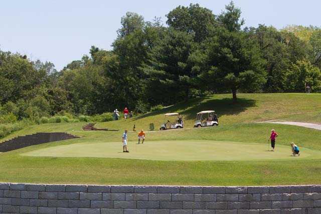 A sunny day view from Indian Bluff Golf Course