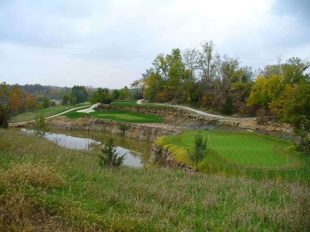 A view of green #3 at Canyon Farms Golf Club