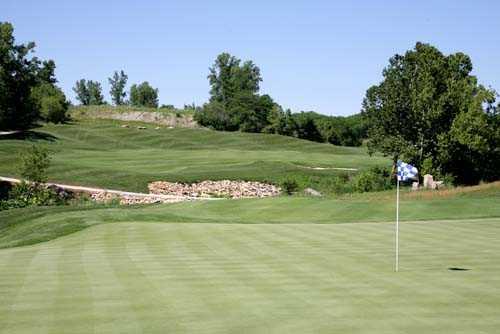 A view of a hole at Canyon Farms Golf Club