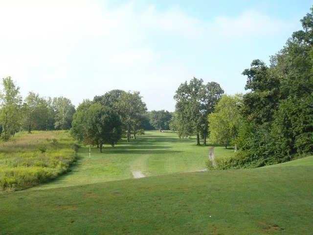 A view of a fairway at Grandview Golf Course