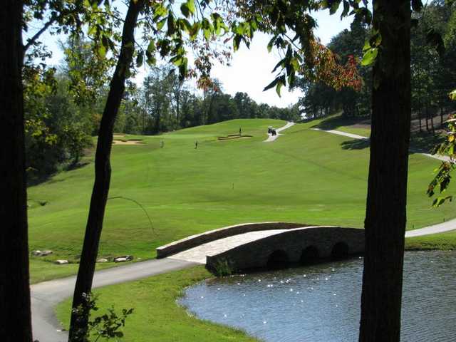 A view over a bridge at Cleghorn Golf & Sports Club.