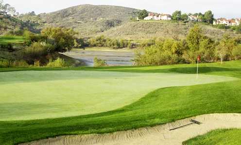 A view of an undulating green at Strawberry Farms Golf Club