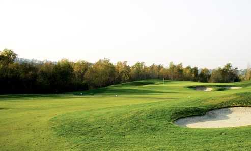 A view from the right side of a fairway at Strawberry Farms Golf Club