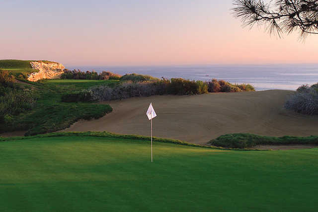 A view of a hole at Ocean South from Pelican Hill Golf Club