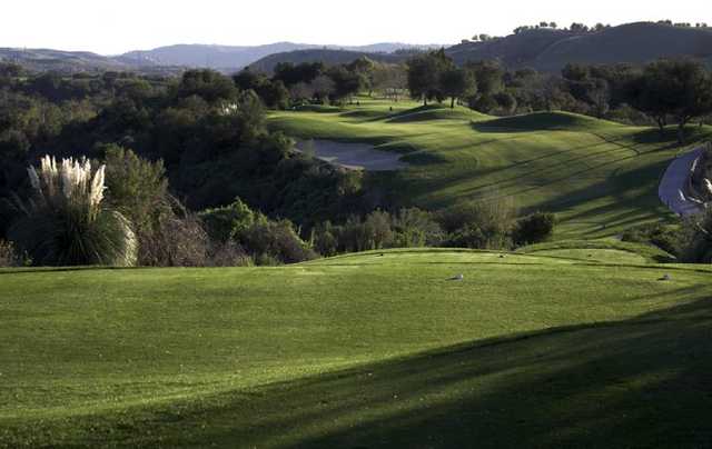 A view from a tee at Tijeras Creek Golf Club