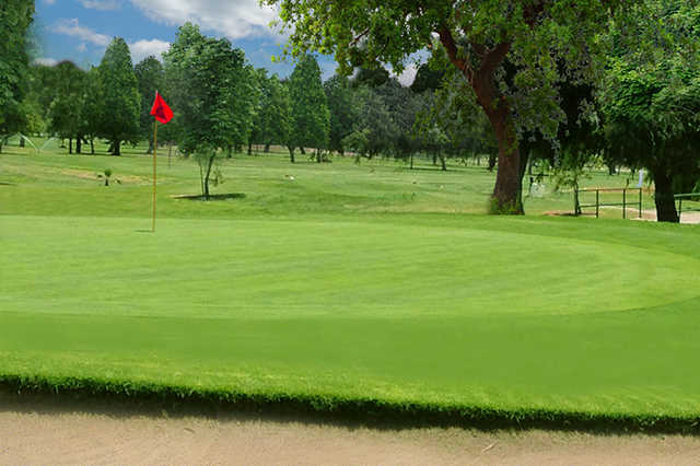 A view of a hole at Whispering Lakes Golf Course