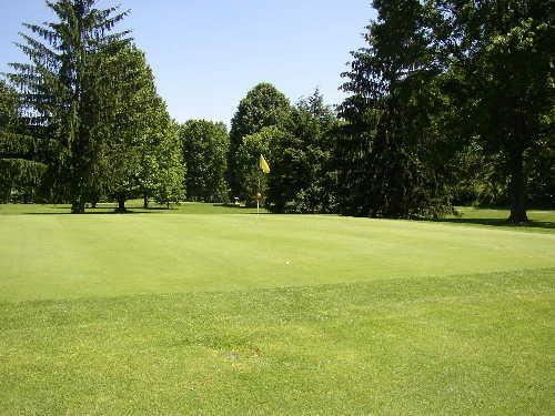 A view of the 12th green at Riverside Golf Course