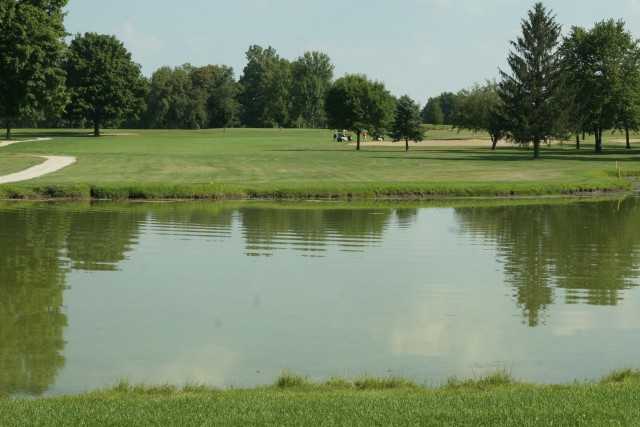 A view over the water from Turtle Run Golf Club