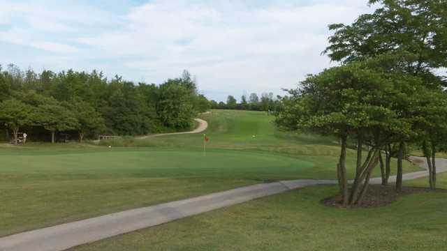 A view of the 18th green at St. Clair Parkway Golf Course