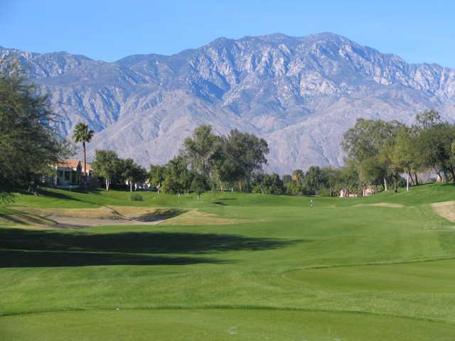 View from Pete Dye Resort Course at Westin Rancho Mirage Golf Resort & Spa.