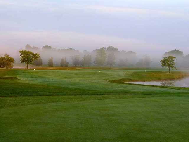 A foggy day view from St. Clair Parkway Golf Course