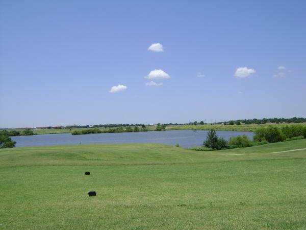 A view from the 10th tee looking out at Lake El Reno from Crimson Creek Golf Course