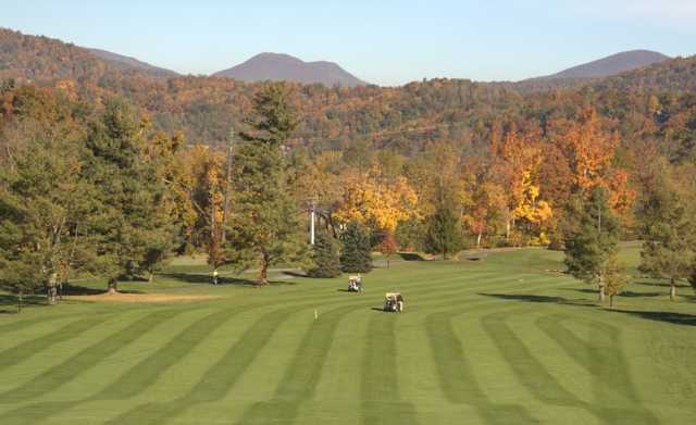 A view of a fairway at Boone Golf Club