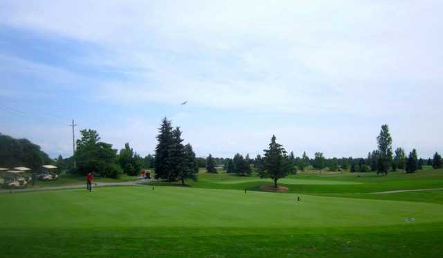 A view of the practice area at Chippewa Creek Golf and Country Club