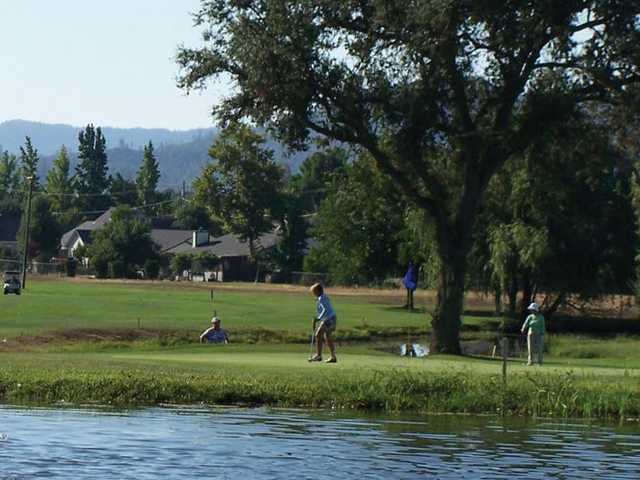 A view over the water from Hidden Valley Lake Golf Course