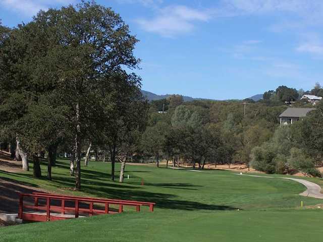 A view of a fairway at Hidden Valley Lake Golf Course