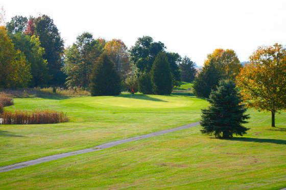 A view of a green at Pine View Golf Course