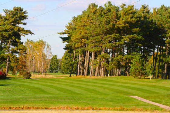 A view of a fairway at Pine View Golf Course