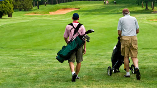 A view of a fairway at Whittier Narrows Golf Course