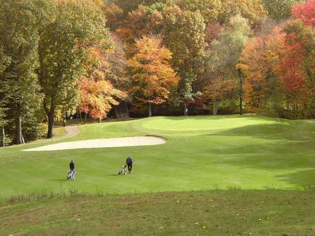 A view of the 9th green at Norwich Golf Club