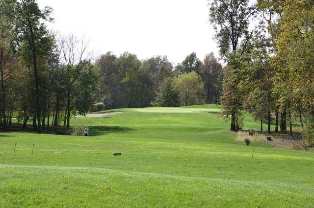 A view of green #15 from Championship at Governors Run Golf & Country Club