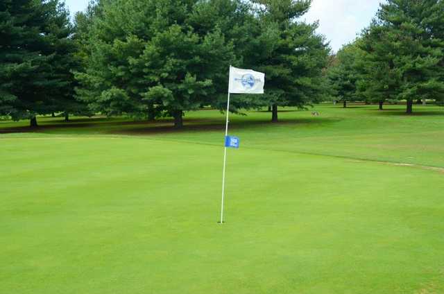 A view of green #1 at Hooper's Landing Golf Course