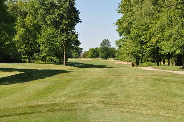 A view from a tee at Hawk's Tail of Greenfield