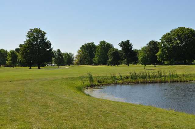 A view over a pond at Hawk's Tail of Greenfield