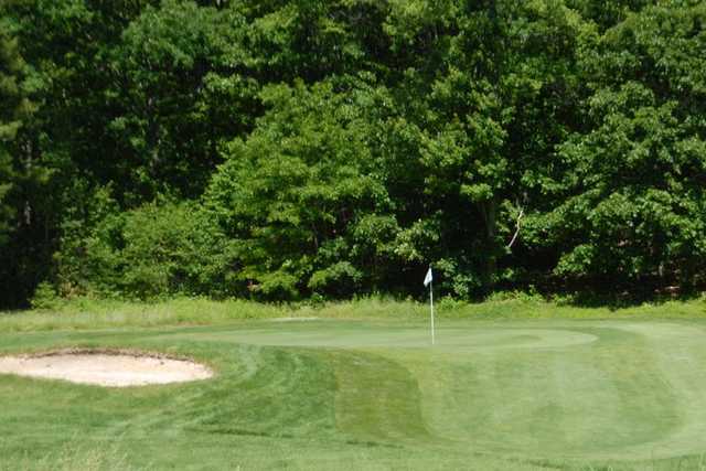 A view of a green from Country Club of the Poconos Municipal Golf Course