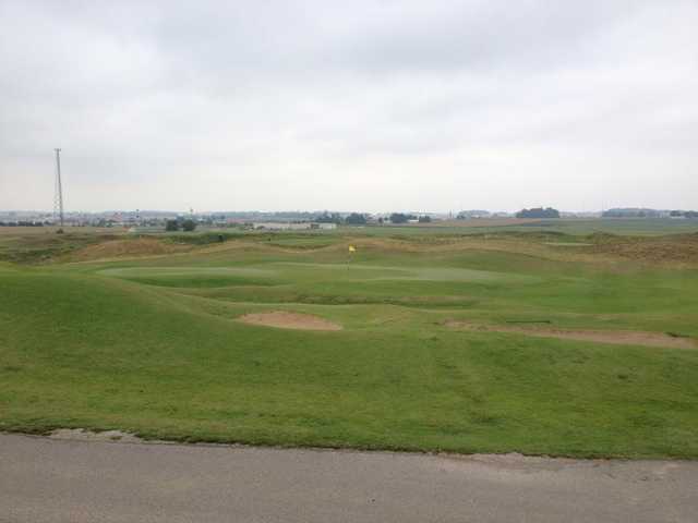 A view of a hole at Cambridge Golf Club