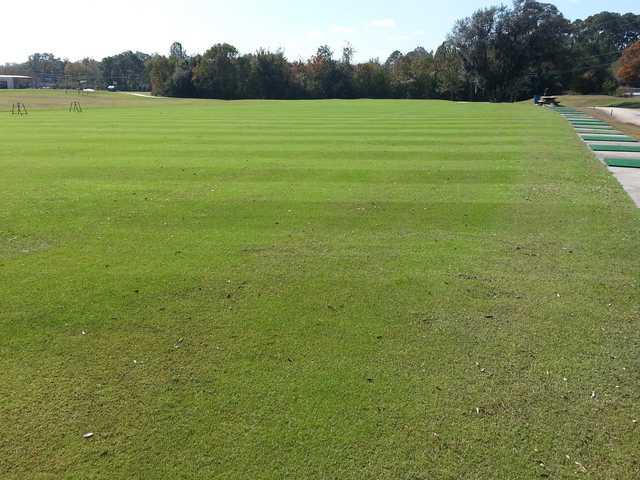 A view of the driving range at The First Tee of North Florida - Brentwood Golf Course