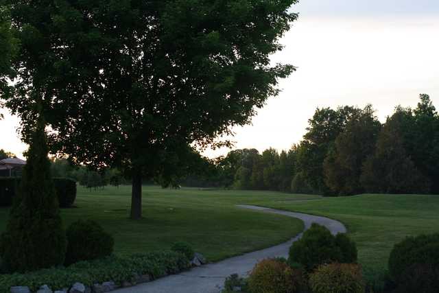 A view of a fairway at Sand Point Golf Course