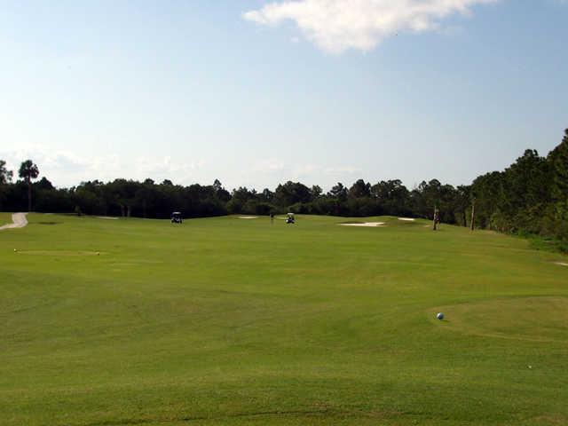 A view from the left side of tee #12 at Sebastian Golf Course