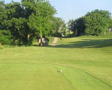 A view from a tee at Bear Creek Valley Golf Club