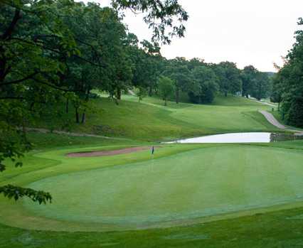 A view of a green at Bear Creek Valley Golf Club