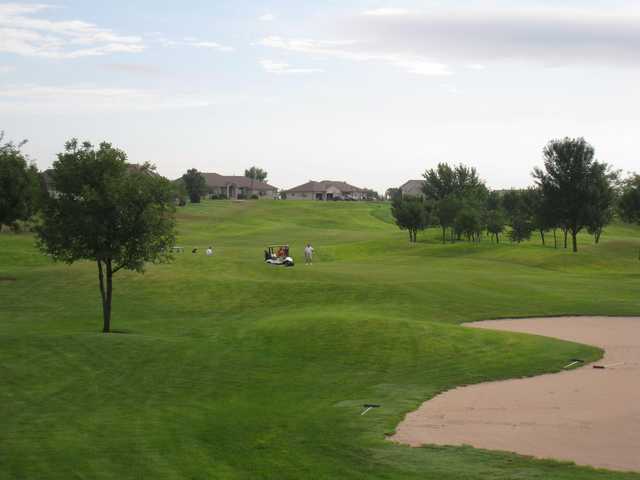 A spring view of a fairway at Centura Hills Golf Club