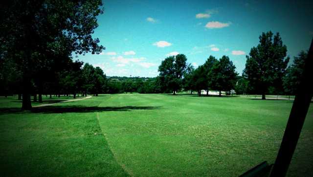 A view of fairway #2 at Guthrie Golf & Country Club