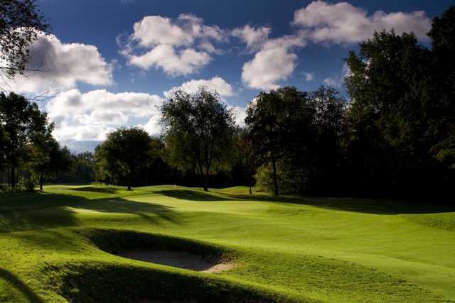 A view from the left side of a fairway at Cherry Creek Golf Club