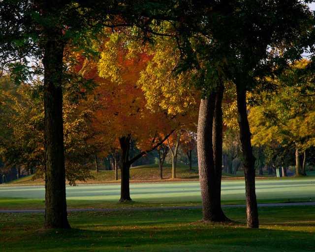 A fall view from Riverside Golf Club